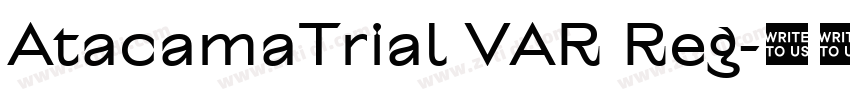 AtacamaTrial VAR Reg字体转换